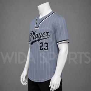 Custom <b>Baseball</b> Jersey 100% Polyester Striped Mesh Breathable Quick Dry Relaxed Fit Unisex Adult Team Uniforms Short Sleeve - Product Image 3
