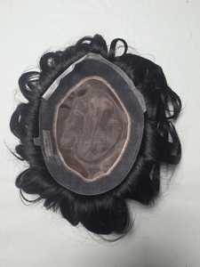 Austrian Taz Hair Bangladesh Premium Quality Mono Human Hair Toupee <b>Wig</b> with Natural Body and <b>Deep</b> <b>Waves</b> Styles - Product Image 2