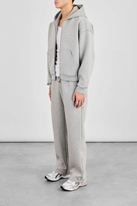 Ensemble de survêtement polaire essentiel pour homme – Sweat à capuche zippé premium et pantalon de jogging gris oversize – Tenue décontractée et confortable - Product Image 4