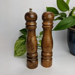 Salero y pimentero de madera para el hogar, cocina, mesa de comedor, restaurante, para condimentar y decorar. - Product Image 1