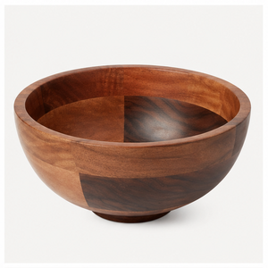 Tazón para Servir de Madera de Acacia Hecho a Mano, Ecológico, Moderno, Grande, para Ensaladas, para Comedor, Cocina y Vajilla de Restaurante - Product Image 5