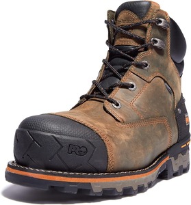 Todos los tipos de botas de trabajo industriales Timberland PRO para hombre, modelo Boondock, de 6 pulgadas, con punta de seguridad compuesta, impermeables. - Product Image 1