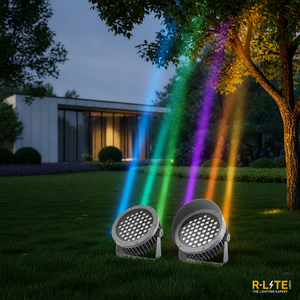 Construction Tower Lamp 216W High Power IP65 Waterproof LED Spotlight 10-60 Beam Angle RGBW 6000K Color Temperature - Product Image 3