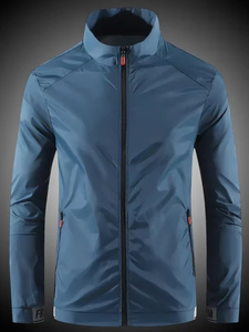 Chaqueta de Béisbol Varsity Personalizada OEM para Hombre, con Cuello Mao, Bordada, Invernal, Ecológica, Transpirable, de Poliéster/Algodón - Product Image 4