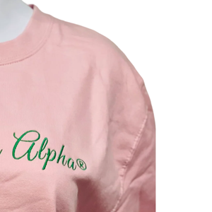 AKA <b>Pink</b> <b>Sweatshirt</b> for Women Classic Crewneck Long Sleeve Pullover Soft Fleece Sorority Casual Winter Fashion Comfortable - Product Image 5