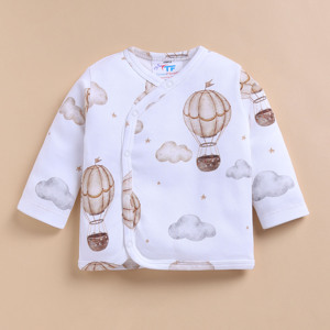Haut kimono en bambou biologique de qualité supérieure avec fermeture à boutons - Balloon Pop - Product Image 1