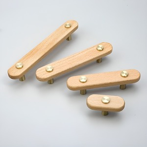 Modern Style Wooden Pull Handle with Long Design for Cabinets Drawers Kitchen & <b>Wardrobe</b> Dresser - Product Image 3