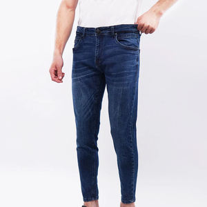 Pantalones Vaqueros de Mezclilla Lavada para Hombre, Último Estilo, Personalizados, Transpirables, Ajustados, a la Moda - Product Image 2