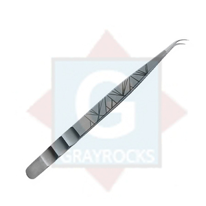 Pinces à cils en acier inoxydable pour extensions de cils avec garantie de 3 mois - Product Image 1