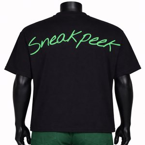 Camiseta Gráfica Personalizada para Hombre, 100% Algodón, Estilo Urbano, OEM, Oversize, Manga Corta, Corte Recortado, 240g, Jersey Transpirable, Ecológica - Product Image 3