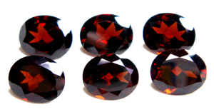 PDM Gems, Granate de Primera Calidad 3A, 100% Natural, Forma Ovalada, Piedras a Juego, 6 Piezas en Total, 13.50 Quilates, para Anillos y Colgantes - Product Image 2