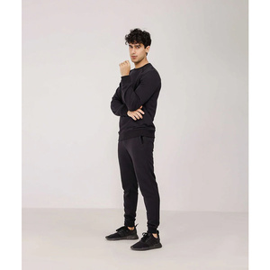 Conjunto Deportivo de Invierno para Hombre, de Fibra de Bambú, con Cuello Alto y Pantalones Jogger, Informal, para Fitness, Running, Aire Libre, Uso Diario - Product Image 2