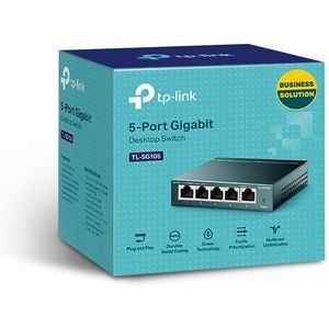 Switch Ethernet Gigabit non gestito a 5 porte TL-SG105, design in metallo senza ventola, hub di rete con Plug & Play e protezione. - Product Image 3