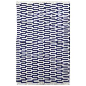 Tapis en coton à tissage plat avec des motifs intemporels faits à la main ethnique élégant 014 - Product Image 2