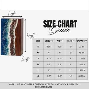 Handcrafted Rosewood Cremation Urn for Ashes – Ocean Wave Wooden <b>Memorial</b> <b>Box</b> Keepsake - Product Image 2