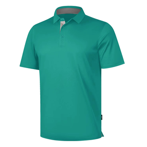 Polo de golf personnalisé avec logo brodé, 100% polyester, pour hommes, polo de sport de haute qualité, polo uni - Product Image 2