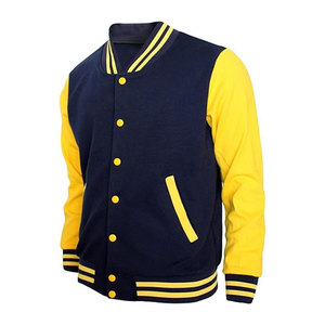 Veste de baseball personnalisée pour homme, fabriquée en usine, à bas prix, de qualité supérieure, pour adultes et jeunes, en polaire colorée, sur mesure - Product Image 1