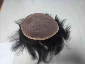 ท็อปเป้ผมแท้แบบเต็มศีรษะสำหรับผู้ชาย ผมอินเดียเรมี่ แบบลอน ความหนาแน่น 100% ความยาวสั้น TAZ HAIR BANGLADESH - Product Image 3