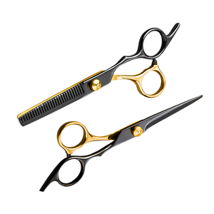 Professional 440C <b>Barber</b> Scissors <b>Set</b> Stainless Steel Hair Cutting Shears Salon Hairdressing Kit - Product Image 1