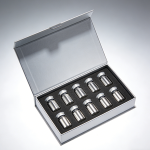 Caja Cosmética en Forma de Libro con Ventana, Cierre Magnético, Construcción de Cartón Rígido, de Alta Gama - Product Image 3