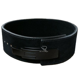 Ceinture blanche 10 mm avec boucle argentée, ceinture robuste à levier pour musculation, haltérophilie, entraînement en salle de sport, fitness, bodybuilding - Product Image 4