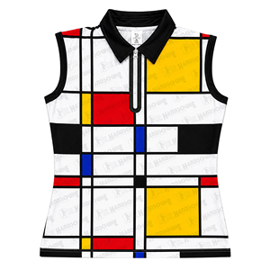 HANDSCHUHE Camiseta Polo Unisex de Bloques de Color, Manga Corta, con Botones, Ligera, Transpirable, de Secado Rápido, Informal, Deportiva, para Golf, 100% - Product Image 2