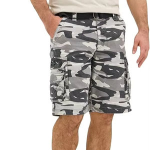Nouveauté été : Short cargo pour homme en tissu tissé imprimé camouflage de haute qualité, grande taille, taille mi-haute, braguette zippée, décontracté, sportif, OEM - Product Image 1