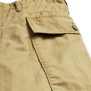 Workwear <b>Men's</b> Cargo Pants <b>Herringbone</b> Twill Vintage Button Fly Multi Pocket Drawstring Hem Streetwear Premium Custom OEM Option - Product Image 5