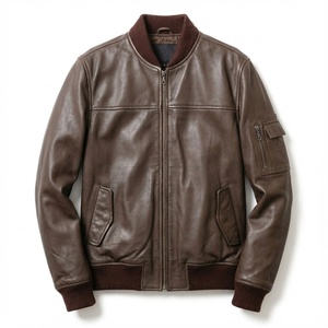 Customized Wholesale Price High Quality <b>Leather</b> <b>Jacket</b> For Men <b>Real</b> <b>Leather</b> Comfortable Stylish Men <b>Leather</b> Premium <b>Jackets</b> - Product Image 1