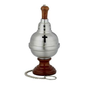 Brass Incense <b>Burner</b> With Star Cutouts Hand-Made Aromatic Diffuser All-Season Use <b>For</b> Religious Practices - Product Image 3