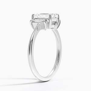 BOJ <b>Ring</b> 0103 <b>Emerald</b> Cut 925 <b>Silver</b> Halo Stone Prong Setting Solitaire Diamond <b>Ring</b> 2ct D Color VVS1 Moissanite GRA Certified - Product Image 2
