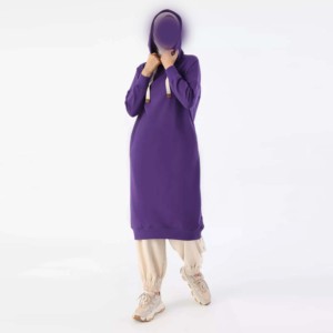 Conjunto de Ropa Deportiva de Moda, Trajes de Baño Musulmanes Modestos, Burkini, Traje de Baño Sólido para Mujeres con Protección UPF50+ - Product Image 1
