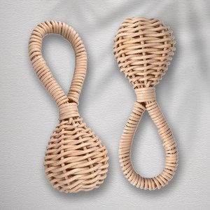 Sonajero para Bebé Hecho a Mano, Juguete de Ratán Natural, Mordedor para Bebés, Ecológico, Fabricante, Proveedor Mayorista, OEM - Product Image 5