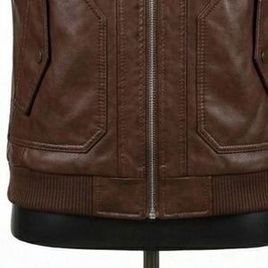 Veste en cuir sur mesure pour homme, style classique, cuir de vache véritable, logo personnalisé, OEM ODM, vente en gros, vêtements d'hiver - Product Image 6