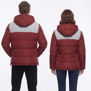 Chaquetas Acolchadas de Burbujas al por Mayor, Abrigos Acolchados Casuales de Invierno, Chaqueta Acolchada con Capucha y Cremallera Personalizada Unisex para Hombre y Mujer - Product Image 4