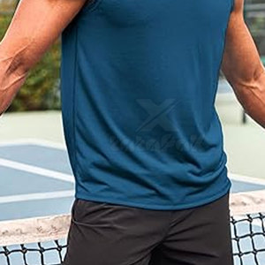 Débardeur Homme Tricoté Personnalisé Couleur Unie Décontracté Sport Fitness 100% Coton Séchage Rapide Respirant Haute Qualité Vente en Gros - Product Image 6