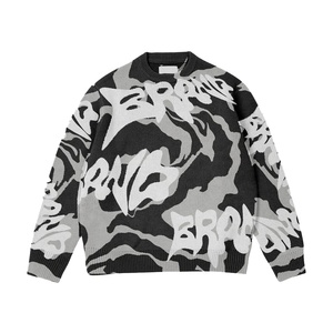 New Arrival Wholesale Custom Made Design Sweater Men Winter Fluffy Knitwear Solid Pattern Made Fleece Direct Manufacturer - Product Image 6