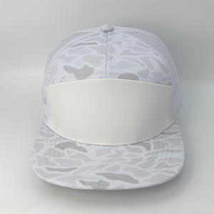 Casquette Trucker Unisexe OEM 2026 en Maille Blanche, 6 Panneaux, Réglable, Décontractée, Respirante, Imperméable, Printemps-Été, Style Streetwear - Product Image 4