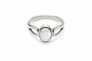Natural Rainbow Moonstone <b>Ring</b> 925 Sterling Silver Plated Handmade Oval Gemstone <b>Ring</b> Boho Statement <b>Ring</b> - Product Image 5