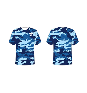 Wholesale Custom Men T Shirt Navy Camo Pattern Graphic Tee High Quality Sublimation Striped Camouflage Streetwear Mens <b>Tshirts</b> - Product Image 1