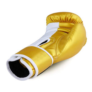Gants de boxe professionnels confortables et protecteurs, logo personnalisé, gants d'entraînement en PU avec bandage pour les mains, gants de boxe durables pour hommes - Product Image 5