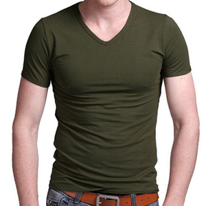 T-shirts à manches courtes col rond 100 % coton, coupe ample, anti-boulochage, avec logo personnalisé, qualité supérieure, vente en gros OEM - Product Image 4