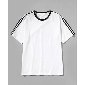 เสื้อยืดคอตตอนคุณภาพสูงสำหรับผู้ชาย ทรงโอเวอร์ไซส์ ไหล่ตก ระบายอากาศได้ดี แห้งเร็ว คอลเลคชั่นใหม่ประจำฤดูร้อน - Product Image 1