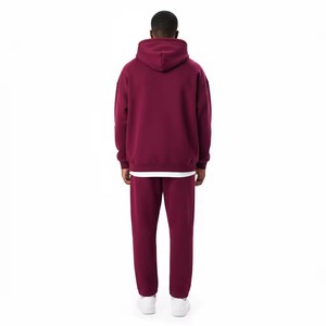 Ensemble de survêtement personnalisé OEM pour hommes, 100% coton, délavé à l'acide, avec broderie 3D, DTF, DTG, style streetwear, vente en gros - Product Image 3