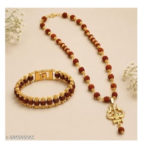 Pulsera Original Karungali Mala con Cuentas de Madera Natural Karungali y Acabado Plateado, Collar Espiritual ZARA ENTERPRISES - Product Image 3