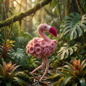 ของเล่นเด็กนกฟลามิงโกทำจากผ้าสักหลาด ขายส่ง จำนวนมาก รับทำโลโก้ตามสั่ง ของเล่นเสริมพัฒนาการสำหรับเด็กอายุ 5-7 ปี พร้อมขายปลีก - Product Image 1