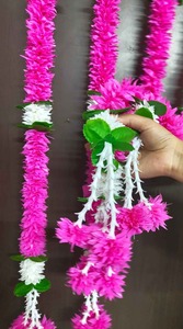 Guirlande de fleurs artificielles de jasmin rose Rajanigandha, bouquet élégant, décoration traditionnelle pour la maison, festival Diwali, événement, mariage - Product Image 2