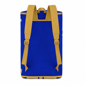 Bolsa de lona personalizada de la hermandad Sigma Gamma Rho, azul y dorada, con logotipo bordado, para uso diario, de gran capacidad, de nailon y poliéster. - Product Image 4