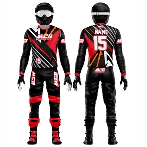 Wholesale Factory Direct Top Trending Flou Color Sublimation Printing Breathable Fabric Motocross MTB Dirt Bike Racing Uniforms - Product Image 1