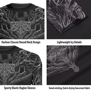 2026 Custom Quick Dry <b>Men's</b> Gym Rash Guard <b>Shirts</b> Long Sleeve <b>Compression</b> <b>Mens</b> Gym <b>Shirts</b> MMA Quick Dry Rash Guard <b>Shirts</b> - Product Image 6
